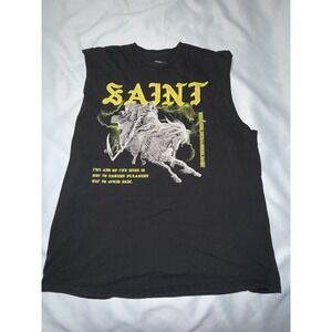 Fashion Nova Tank ,‎ Saint Horsemen , Black , 2xl , Streetwear , Hip Hop